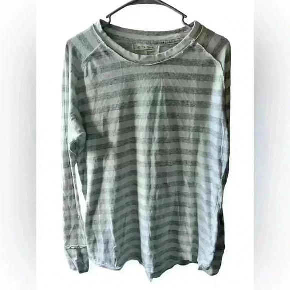 WE The Free- Size Xs Long Sleeve Striped bohemian  Boho Crew Neck Coastal - Picture 1 of 5